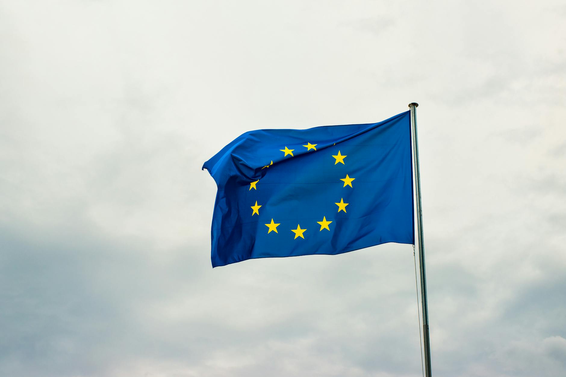 waving flag of europe