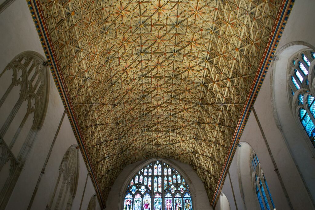 the chapter house in canterbury cathedral kent