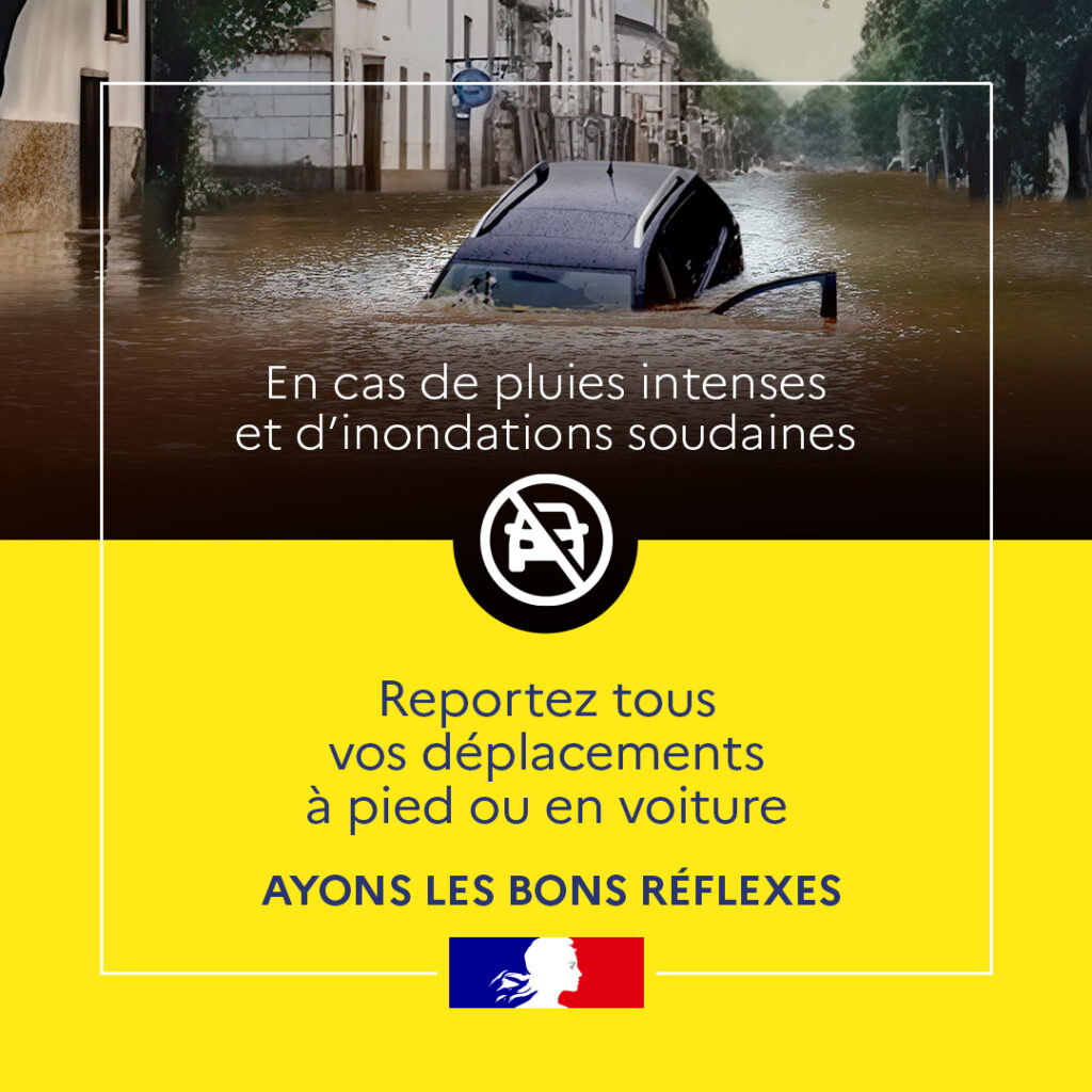 Ayons les bons réflexes face aux pluies et inondations – 2